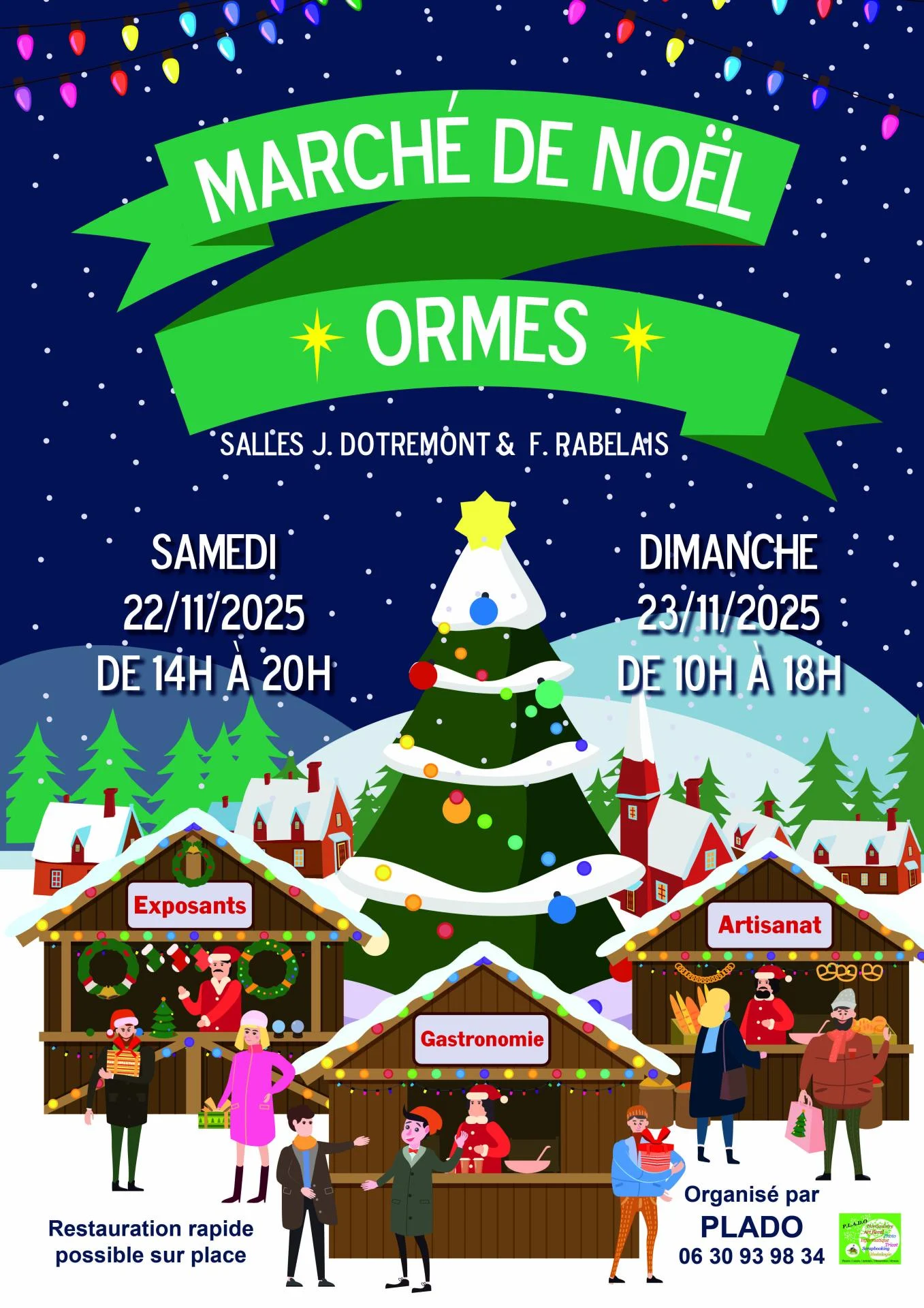 Affiche marche de noel plado 2025